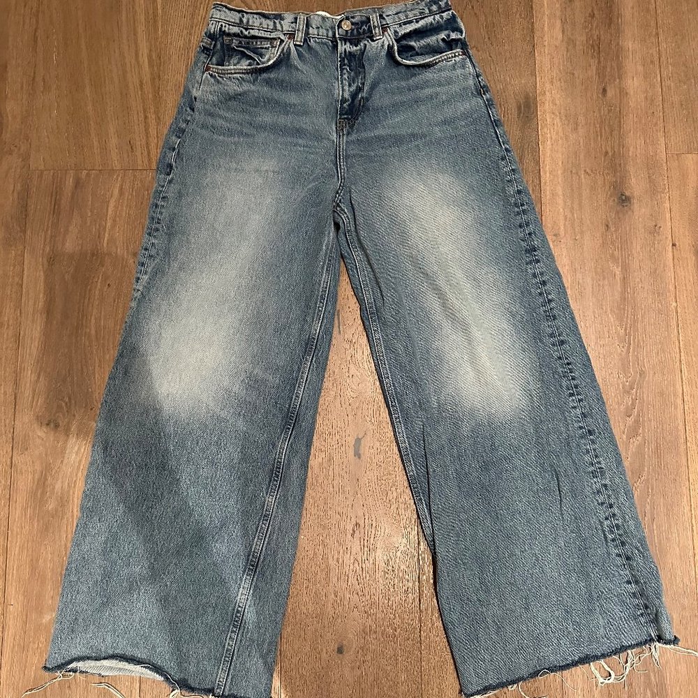 Reformation Iggy Super Wide Leg Slouch Jeans - Size 26